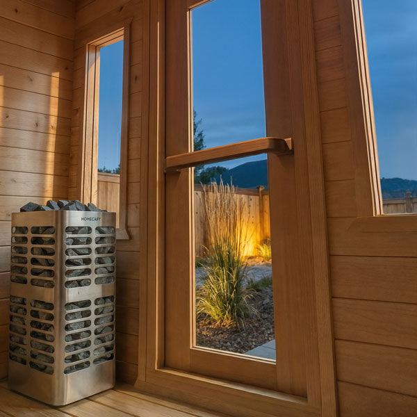 Dundalk Leisurecraft Canadian Timber 4-Person Palmer Cabin Sauna | CTC68E