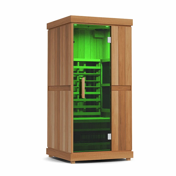 Finnmark FD-1 Full Spectrum 1-Person Home Infrared Sauna With Bluetooth Audio
