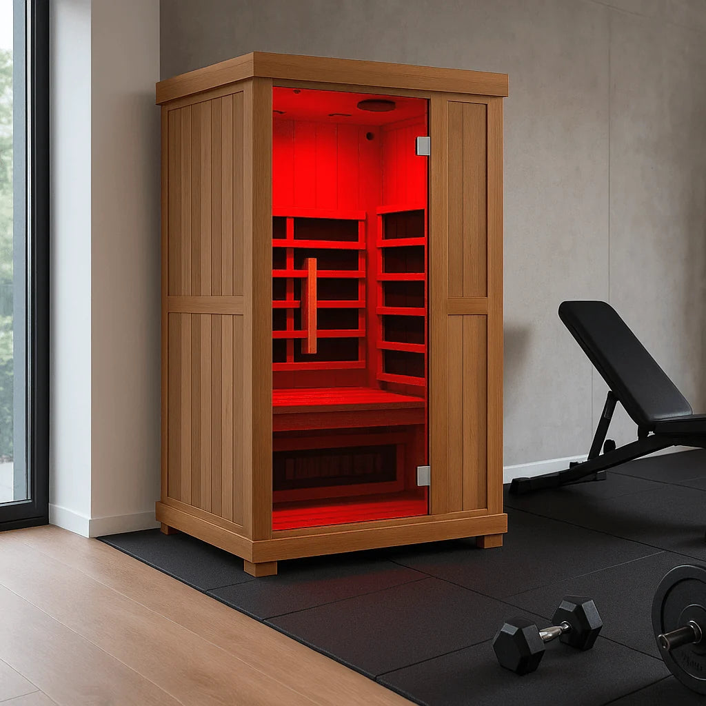 Finnmark FD-1 Full Spectrum 1-Person Home Infrared Sauna With Bluetooth Audio