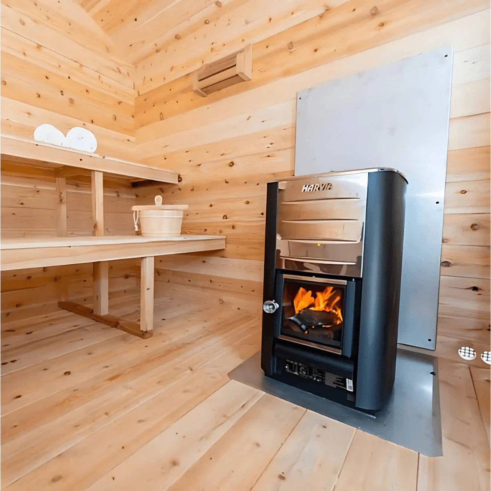 Dundalk Leisurecraft Canadian Timber Georgian Cabin Sauna w/ Changeroom | CTC88CW