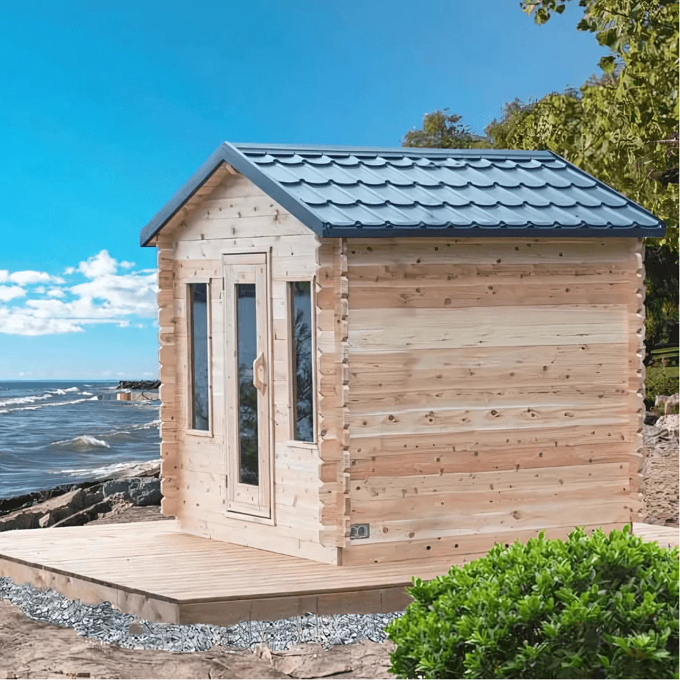 Dundalk Leisurecraft Canadian Timber 2-6 Person Georgian Cabin Sauna | CTC88W