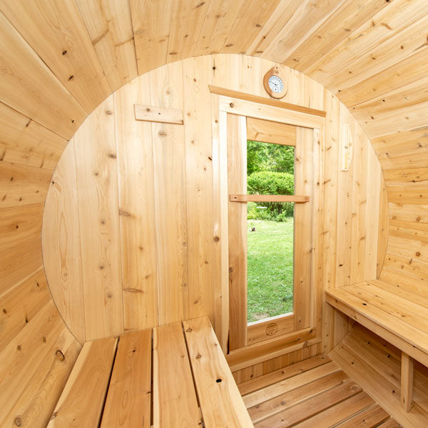 Dundalk Leisurecraft Canadian Timber 4-Person Harmony Barrel Sauna | CTC22W