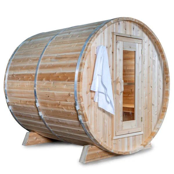Dundalk Leisurecraft Canadian Timber 4-Person Harmony Barrel Sauna | CTC22W