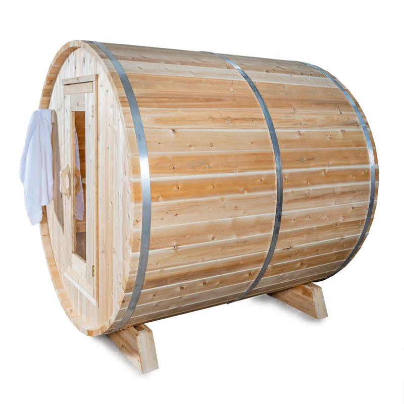 Dundalk Leisurecraft Canadian Timber 4-Person Harmony Barrel Sauna | CTC22W