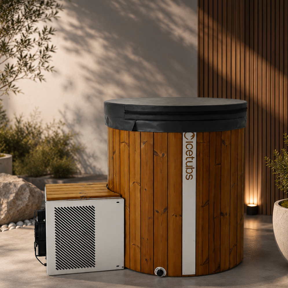 Icetubs IceBarrel Thermowood And Fiberglass Cold Plunge Immersion Tub