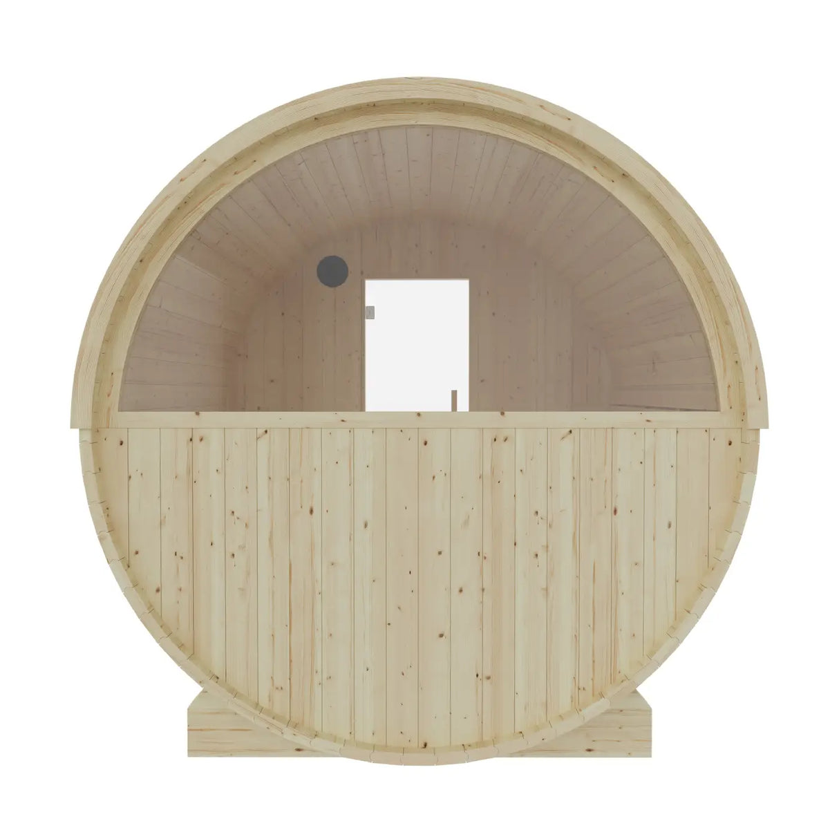Tampere 4-Person 2 Tier Finnish Barrel Sauna with WiFi Heater - By Finnish Sauna Builders