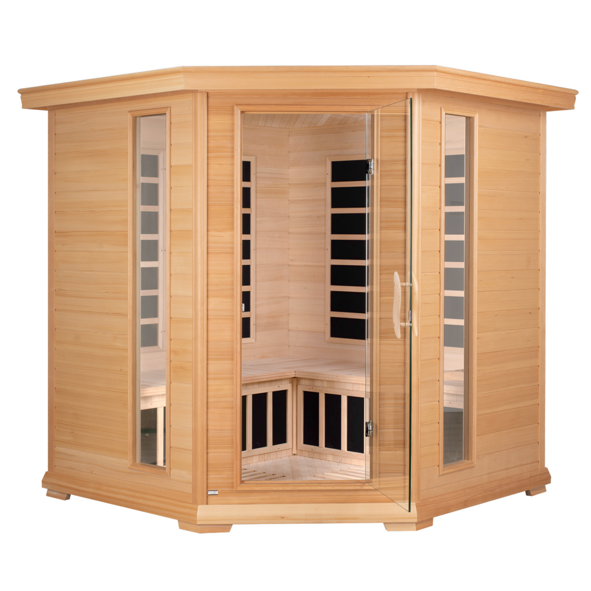 Blisspod Vienna Corner Far Infrared Sauna | 4–5 Person | Canadian Hemlock