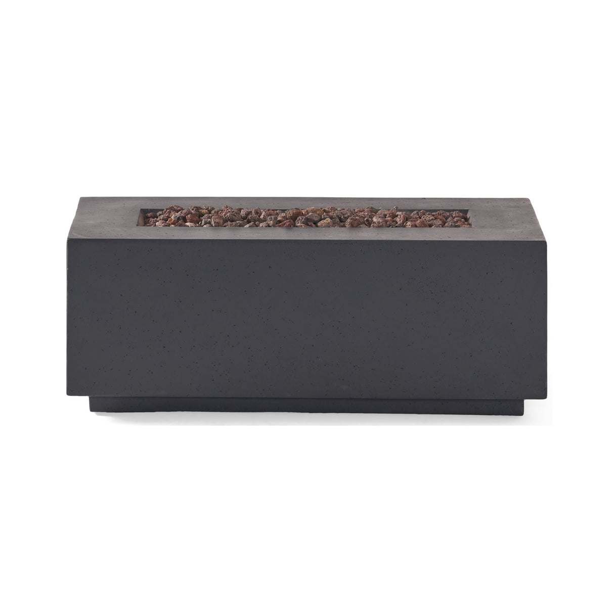 Alora Outdoor Contemporary 40K BTU Rectangular Propane Gas Fire Pit Table