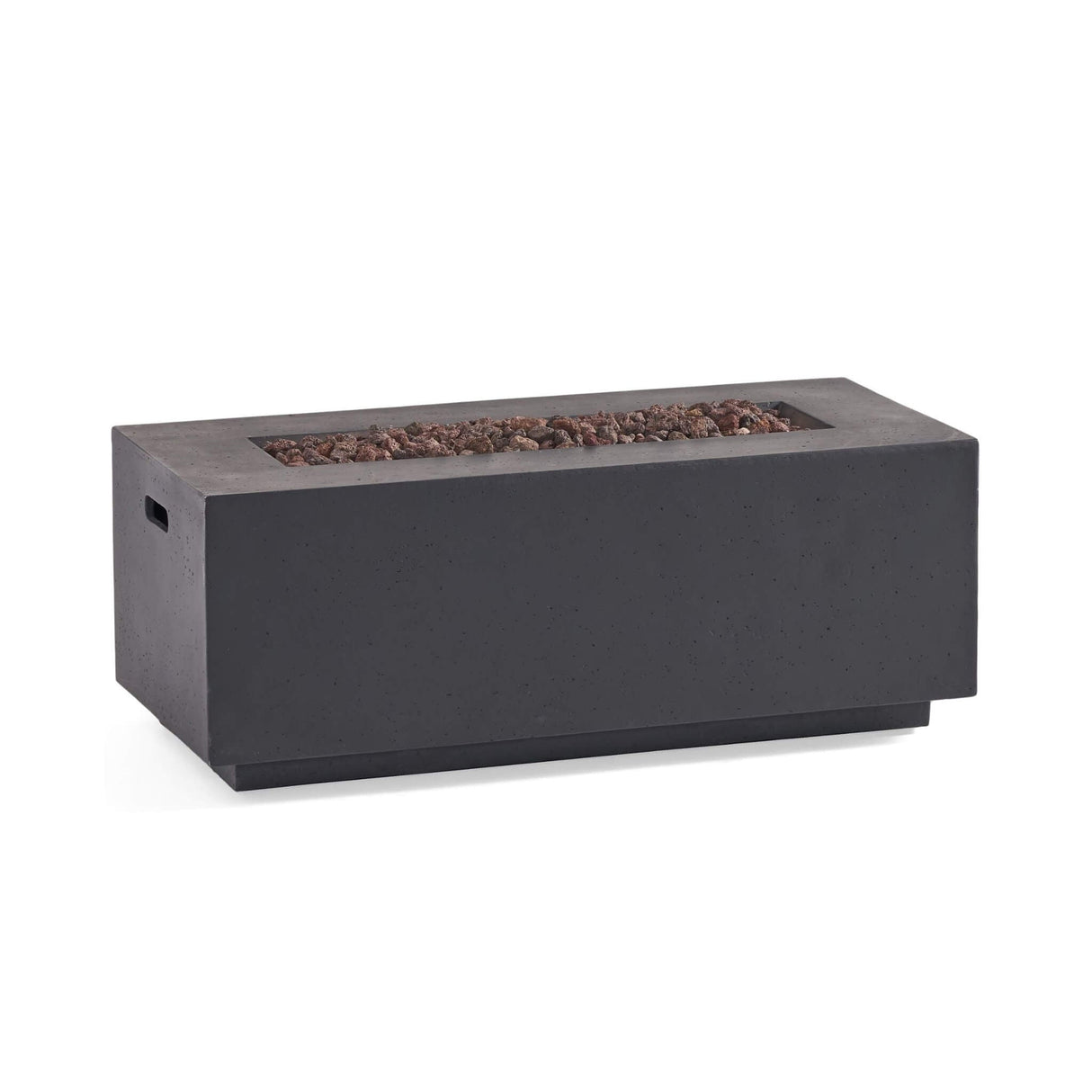 Alora Outdoor Contemporary 40K BTU Rectangular Propane Gas Fire Pit Table