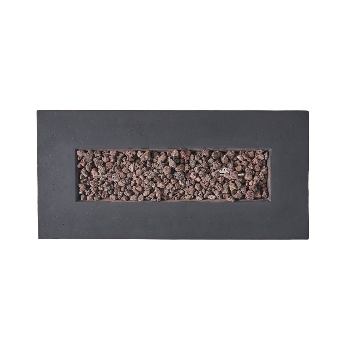 Alora Outdoor Contemporary 40K BTU Rectangular Propane Gas Fire Pit Table