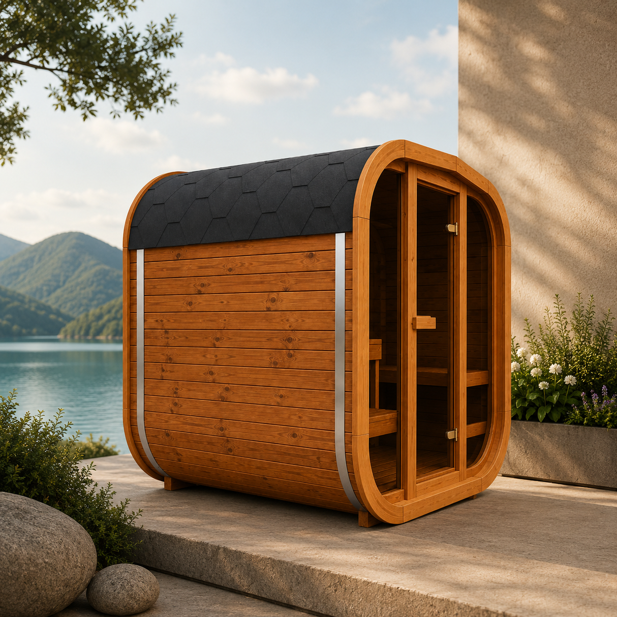 Patio Elegance Mande MW16 ThermoWood Outdoor Sauna