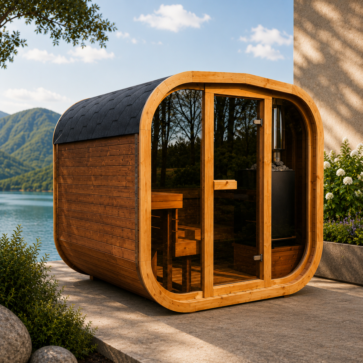 Patio Elegance Mande MW20 ThermoWood Outdoor Sauna