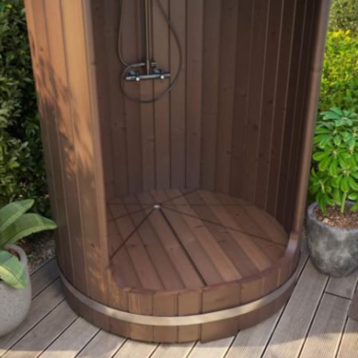 SaunaLife Model R3 Premium Barrel Shower