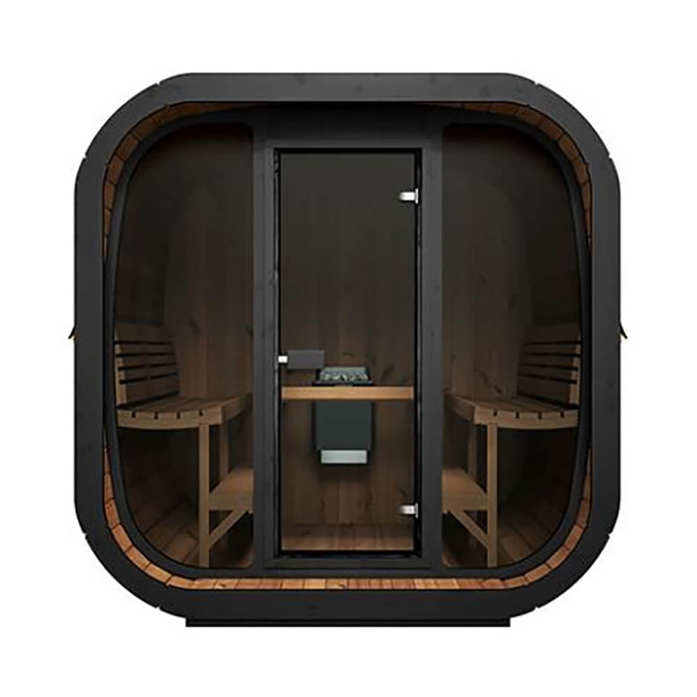 SaunaLife CL7G 6-Person Cube-Series Outdoor Sauna