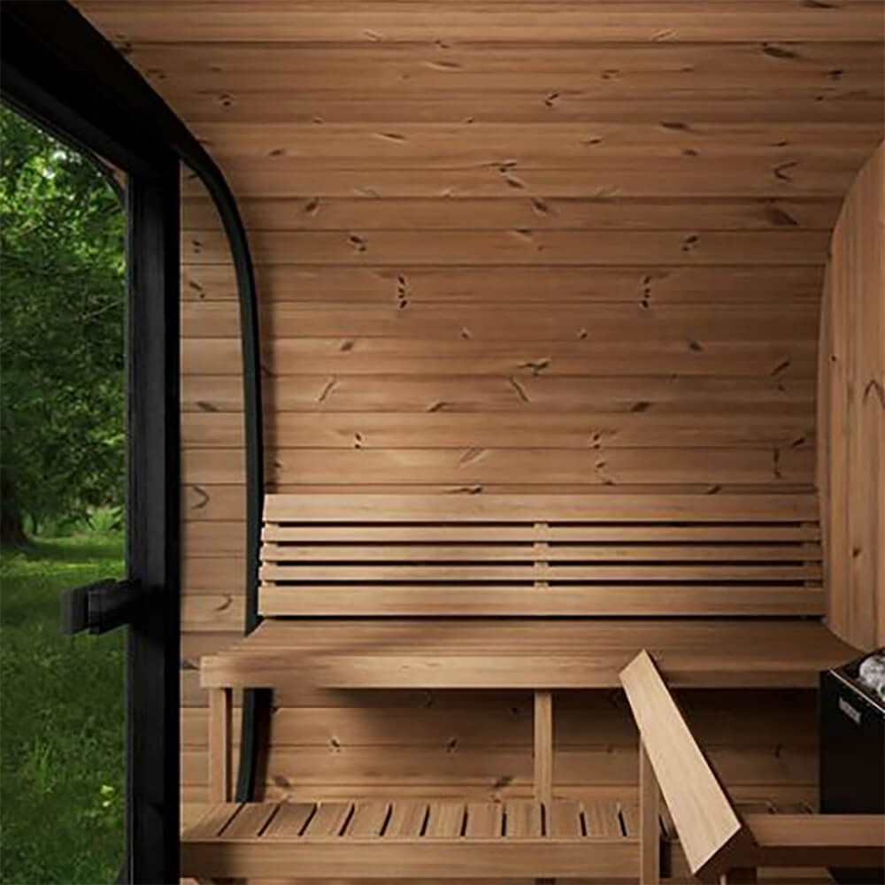 SaunaLife CL7G 6-Person Cube-Series Outdoor Sauna