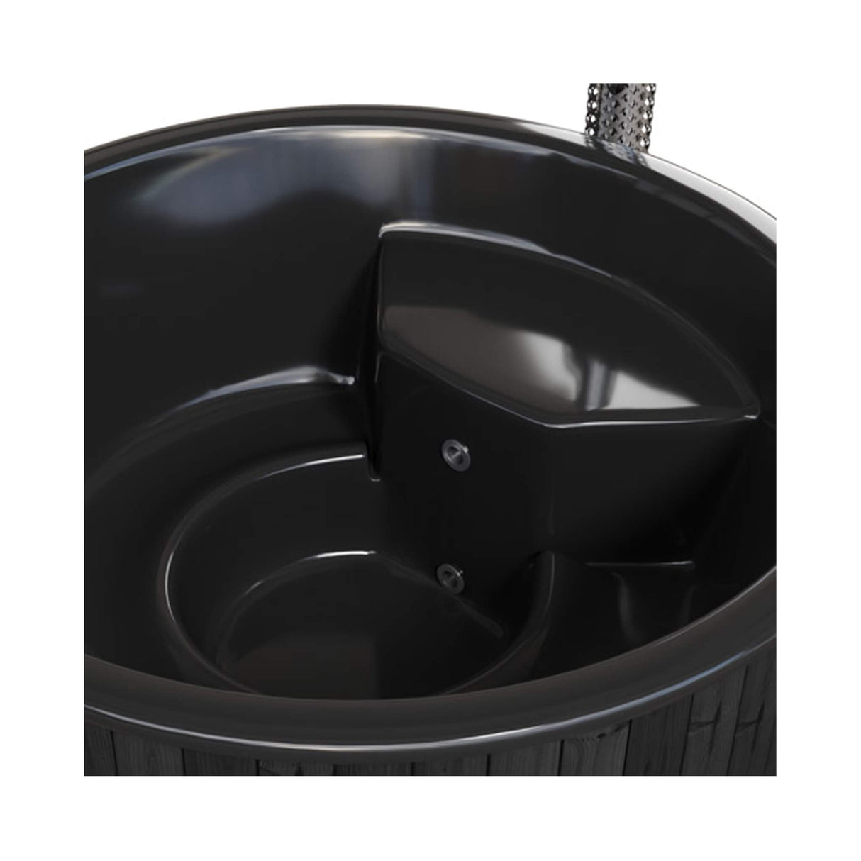 SaunaLife Model S6B 7-Person Soak-Series Home Wood-Burning Hot Tub