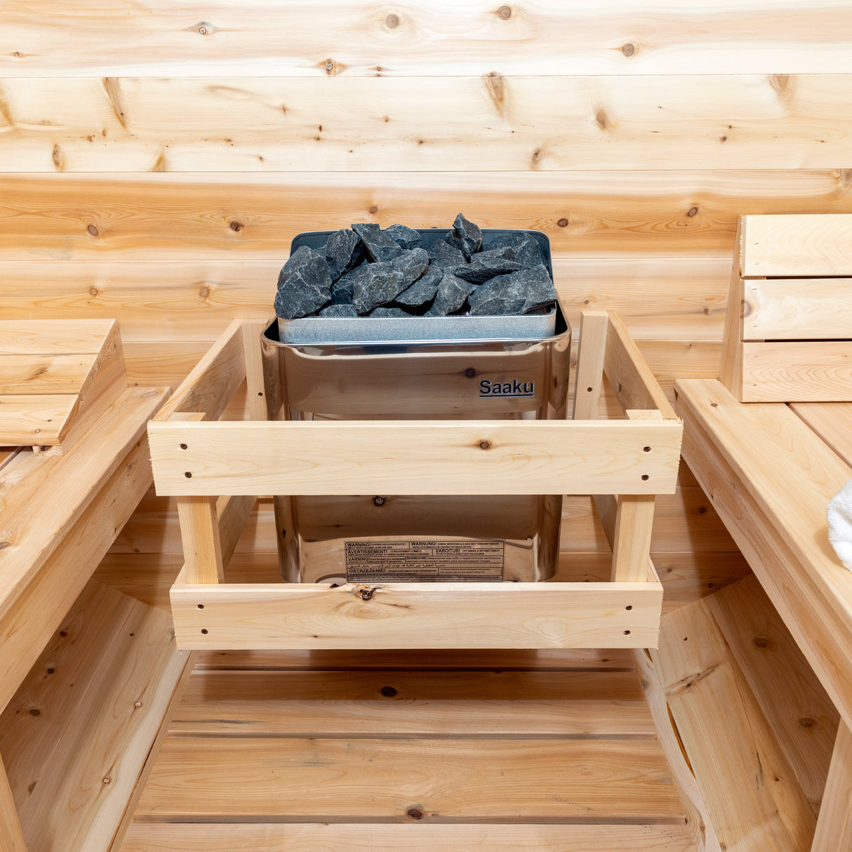 Dundalk Leisurecraft Canadian Timber 4-Person Serenity MP Barrel Sauna | CTC2245MP