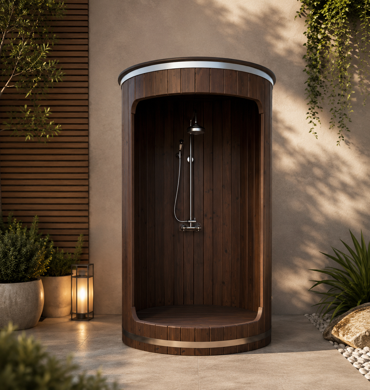SaunaLife Model R3 Premium Barrel Shower