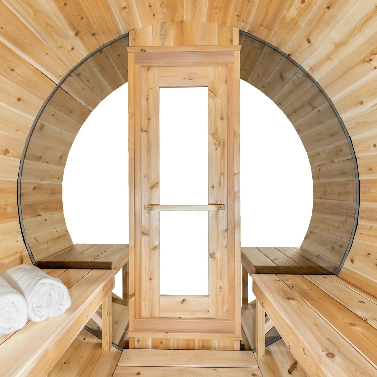 Dundalk Leisurecraft Canadian Timber 6-Person Tranquility MP Barrel Sauna | CTC2345MP