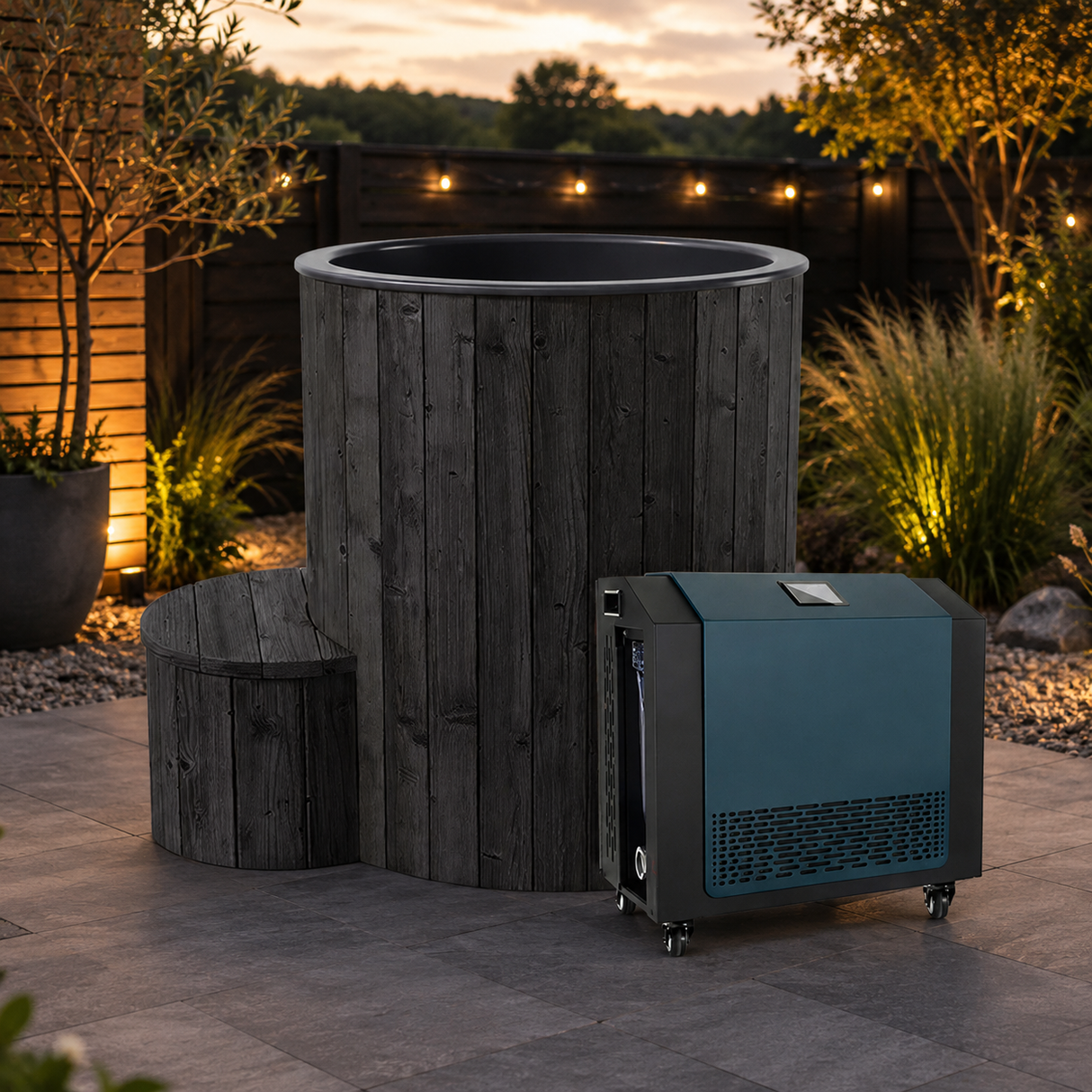 SaunaLife Model S1NC/BC 1-Person Immersion Tub With Combination Water Chiller And Heater