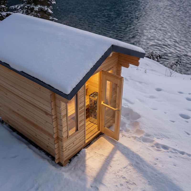 Dundalk Leisurecraft Canadian Timber 4-Person Palmer Cabin Sauna | CTC68E