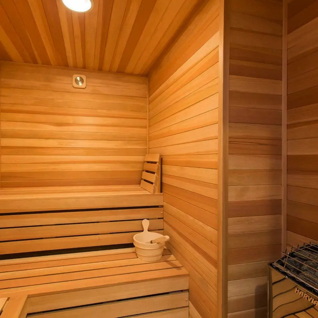 Carbon Smart Saunas - 6' x 6' x 8' - by Finnish Sauna Builders