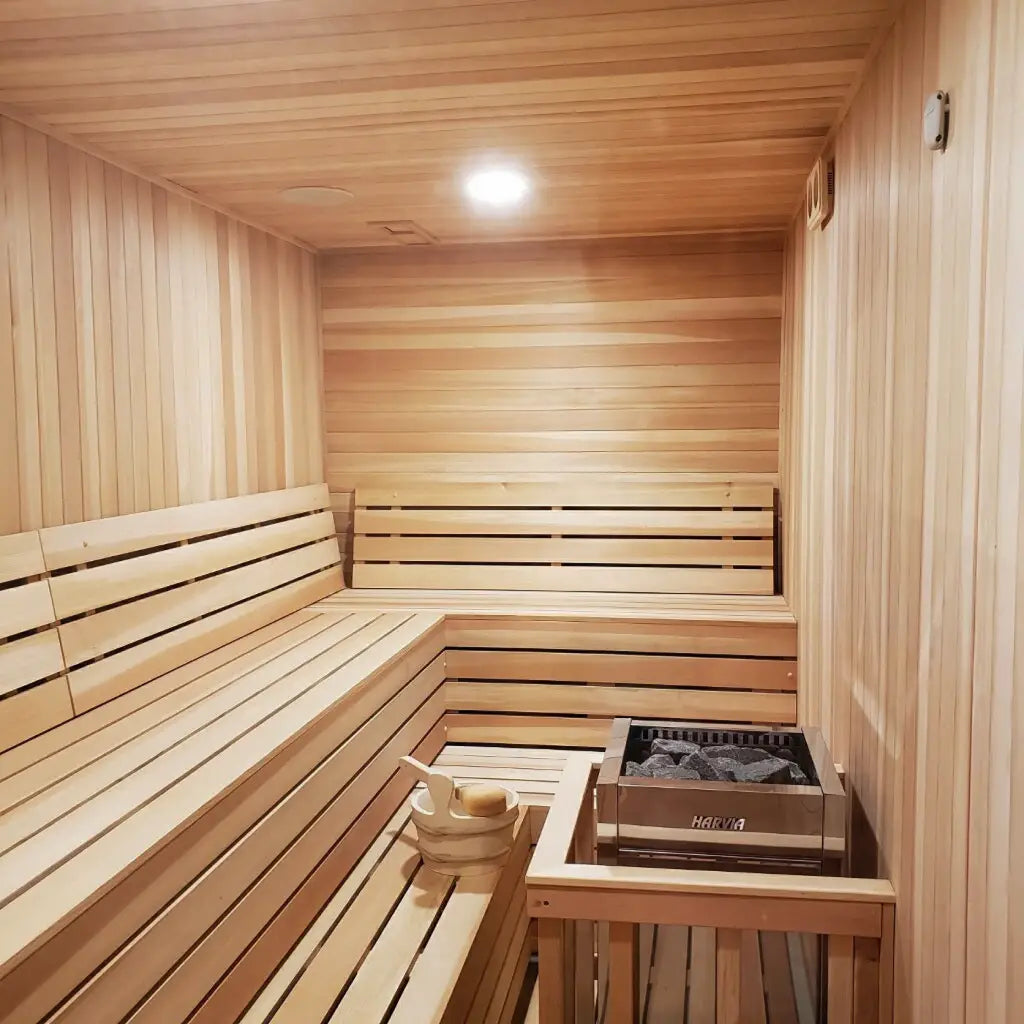 Finnish Sauna Builders Custom Indoor Sauna Room - 3' x 4' x 8'