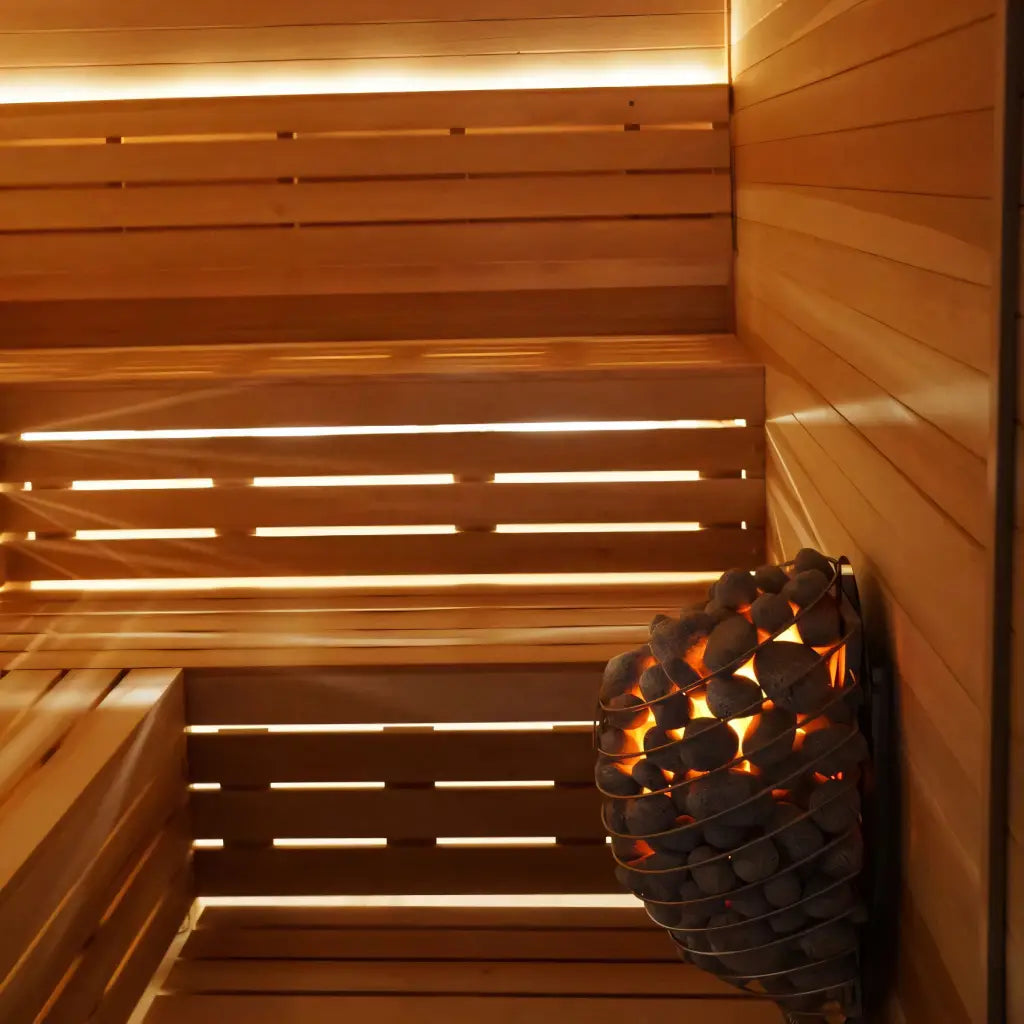 Finnish Sauna Builders Custom Indoor Sauna Room - 3' x 4' x 8'