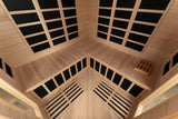Blisspod | Vienna | Corner Spacious Far Infrared Sauna Canadian Hemlock Ultra Low EMF, 12 Heaters, 4-5 Persons
