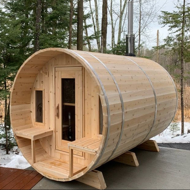 Dundalk Leisurecraft Canadian Timber 4-5 Person Tranquility CT Barrel Sauna | CTC2345