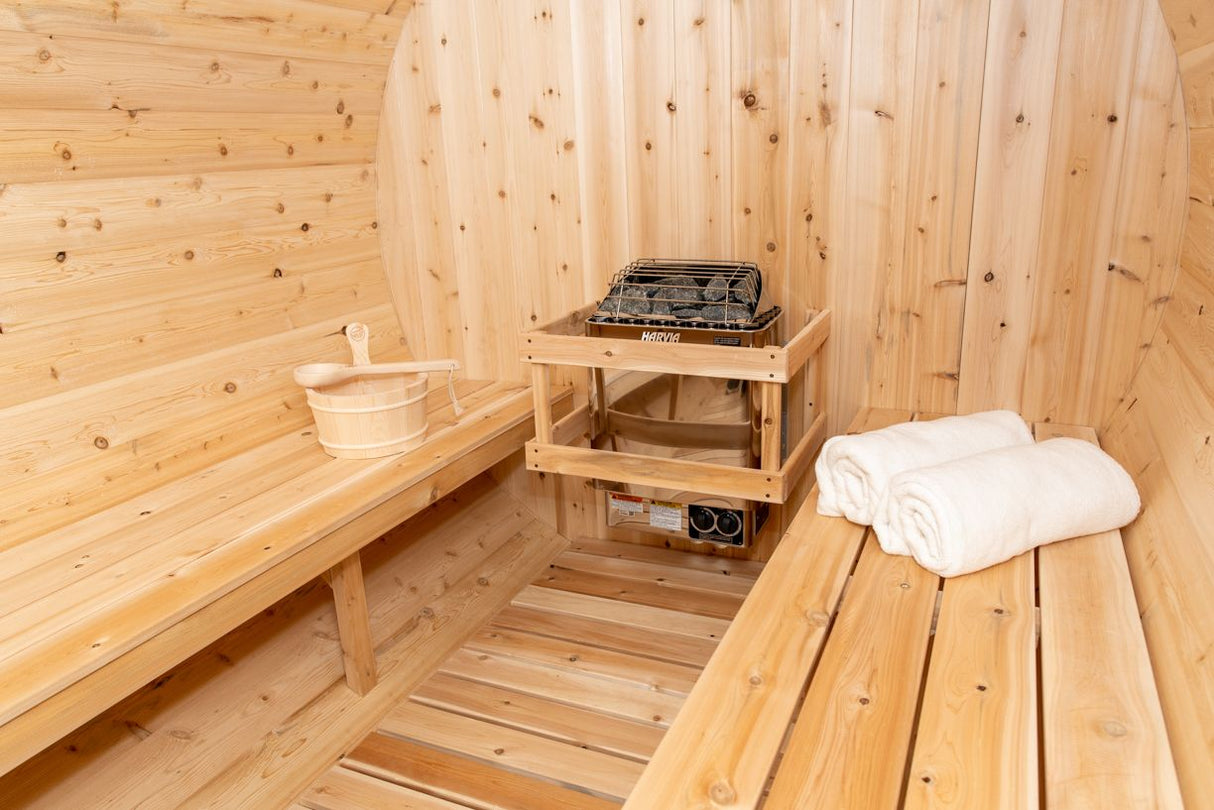 Dundalk Leisurecraft Canadian Timber 4-5 Person Tranquility CT Barrel Sauna | CTC2345