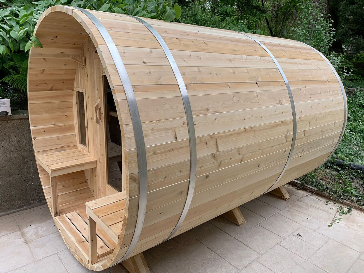 Dundalk Leisurecraft Canadian Timber 4-5 Person Tranquility CT Barrel Sauna | CTC2345