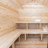 Dundalk Leisurecraft Canadian Timber 2-6 Person Georgian Cabin Sauna w/ Porch | CTC88PW