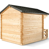 Dundalk Leisurecraft Canadian Timber 2-6 Person Georgian Cabin Sauna w/ Porch | CTC88PW