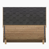 SaunaLife Model E7G Ergo Series 4-Person Outdoor Sauna Barrel With Glass Front