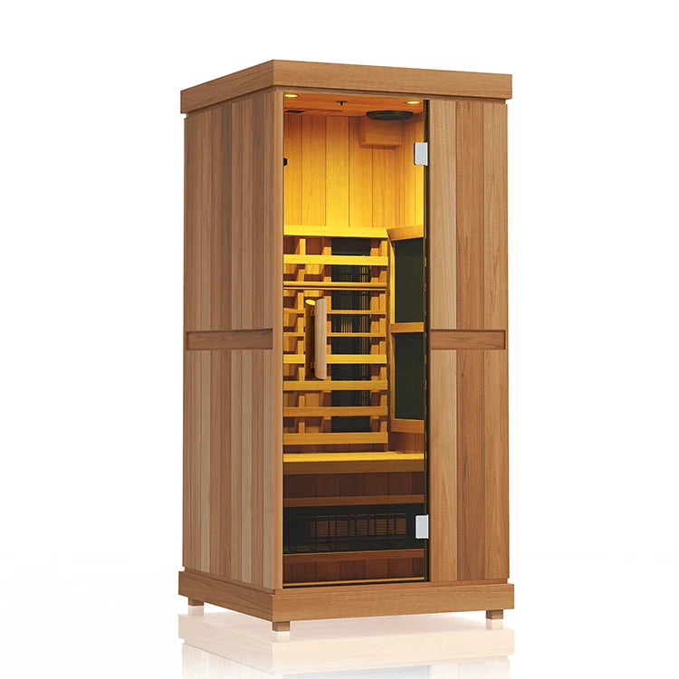 Finnmark FD-1 Full Spectrum 1-Person Home Infrared Sauna With Bluetooth Audio