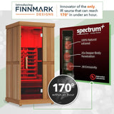 Finnmark FD-1 Full Spectrum 1-Person Home Infrared Sauna With Bluetooth Audio