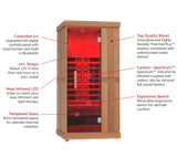 Finnmark FD-1 Full Spectrum 1-Person Home Infrared Sauna With Bluetooth Audio