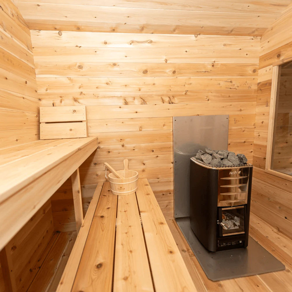Dundalk Leisurecraft Canadian Timber Georgian Cabin Sauna w/ Changeroom | CTC88CW