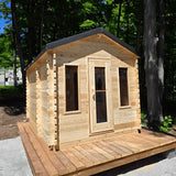 Dundalk Leisurecraft Canadian Timber Georgian Cabin Sauna w/ Changeroom | CTC88CW