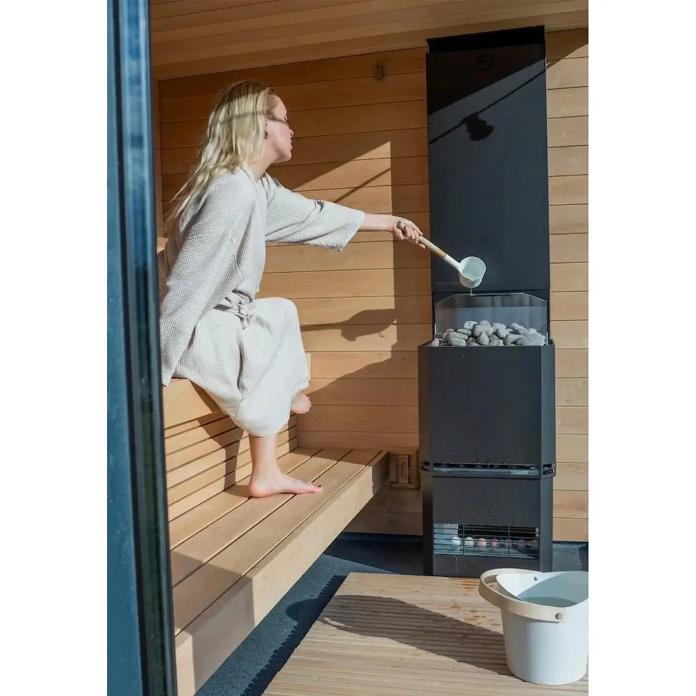 SaunaLife Garden Series Model G6 5-Person Fully Assembled Outdoor Sauna ](SAK39518)