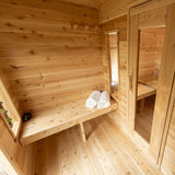 Dundalk Leisurecraft Canadian Timber Georgian Cabin Sauna w/ Changeroom | CTC88CW
