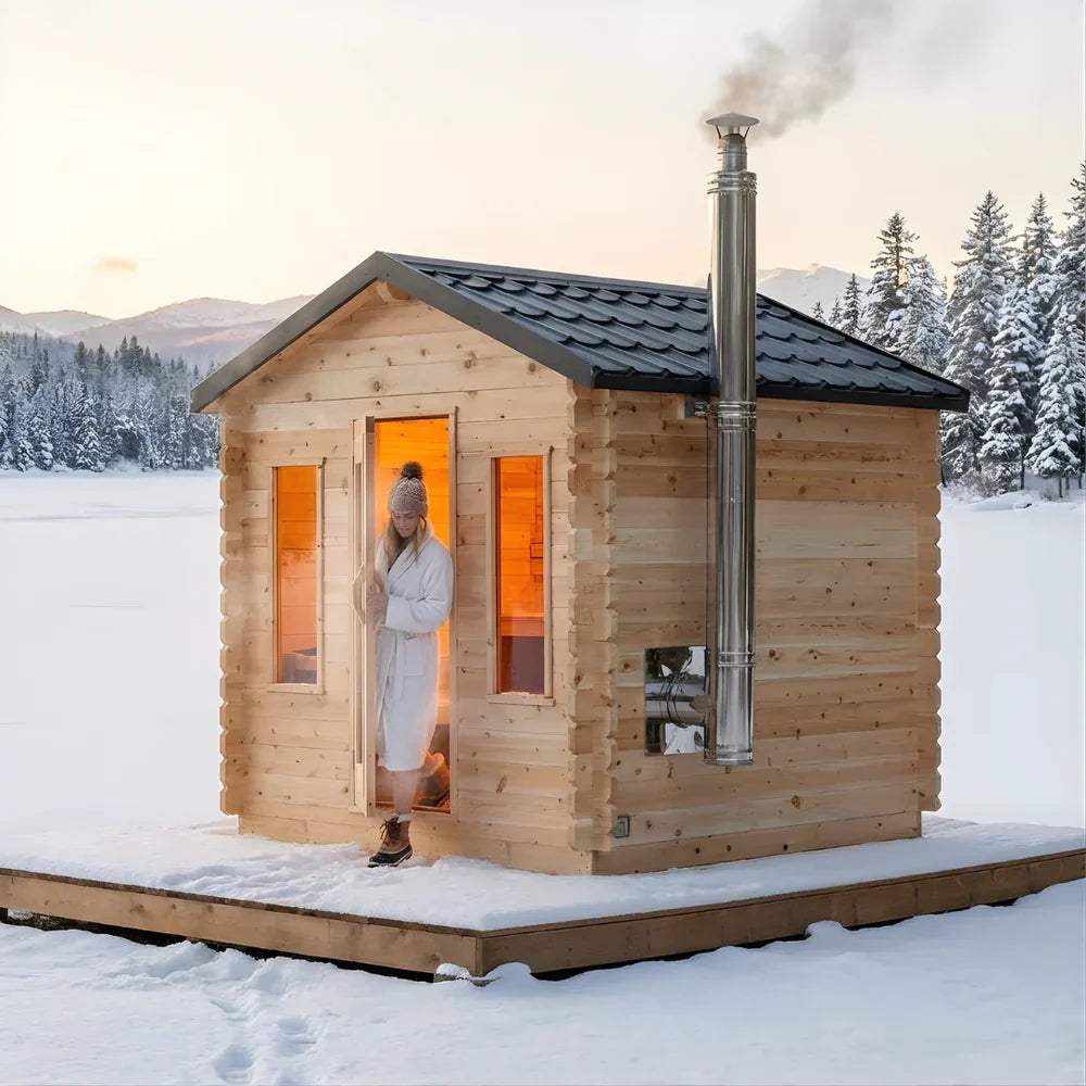 Dundalk Leisurecraft Canadian Timber 2-6 Person Georgian Cabin Sauna | CTC88W