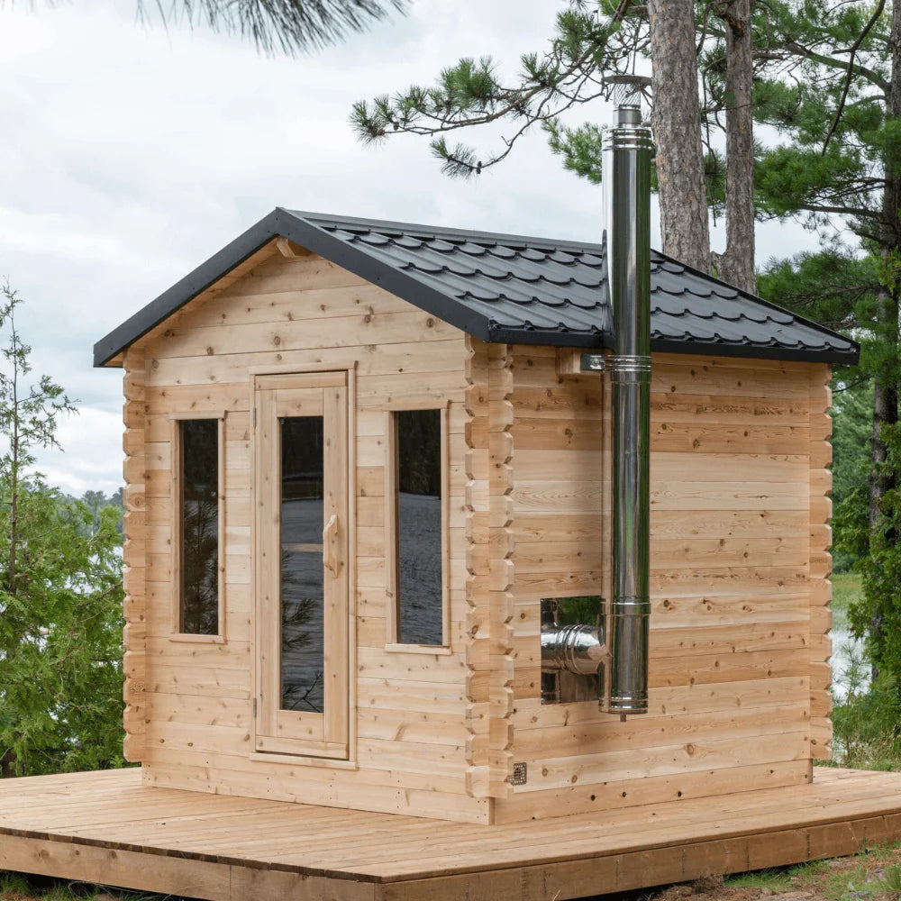 Dundalk Leisurecraft Canadian Timber 2-6 Person Georgian Cabin Sauna | CTC88W