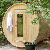 Dundalk Leisurecraft Canadian Timber 4-Person Harmony Barrel Sauna | CTC22W