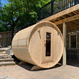 Dundalk Leisurecraft Canadian Timber 4-Person Harmony Barrel Sauna | CTC22W