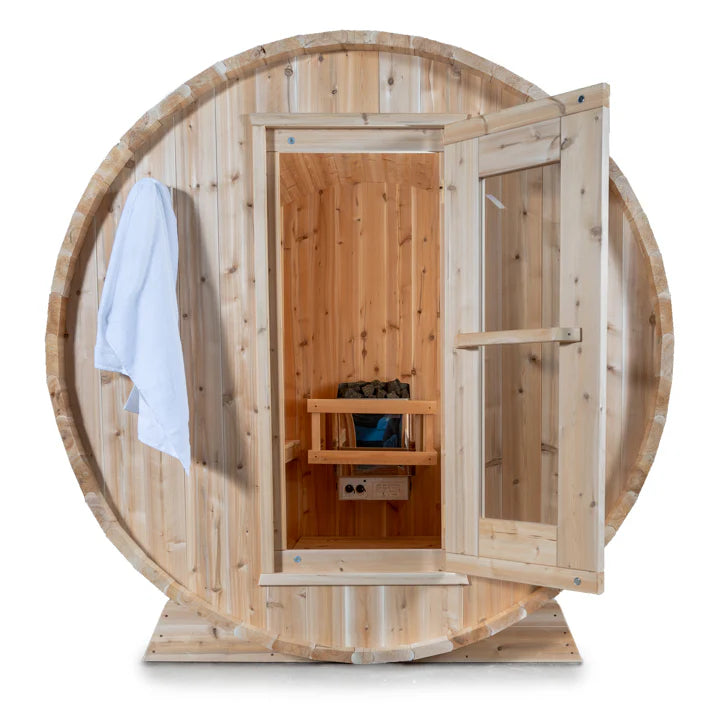 Dundalk Leisurecraft Canadian Timber 4-Person Harmony Barrel Sauna | CTC22W