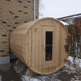 Dundalk Leisurecraft Canadian Timber 4-Person Harmony Barrel Sauna | CTC22W