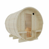 Helsinki Finnish Barrel Sauna with Terrace and WiFi Heater - 4 Person