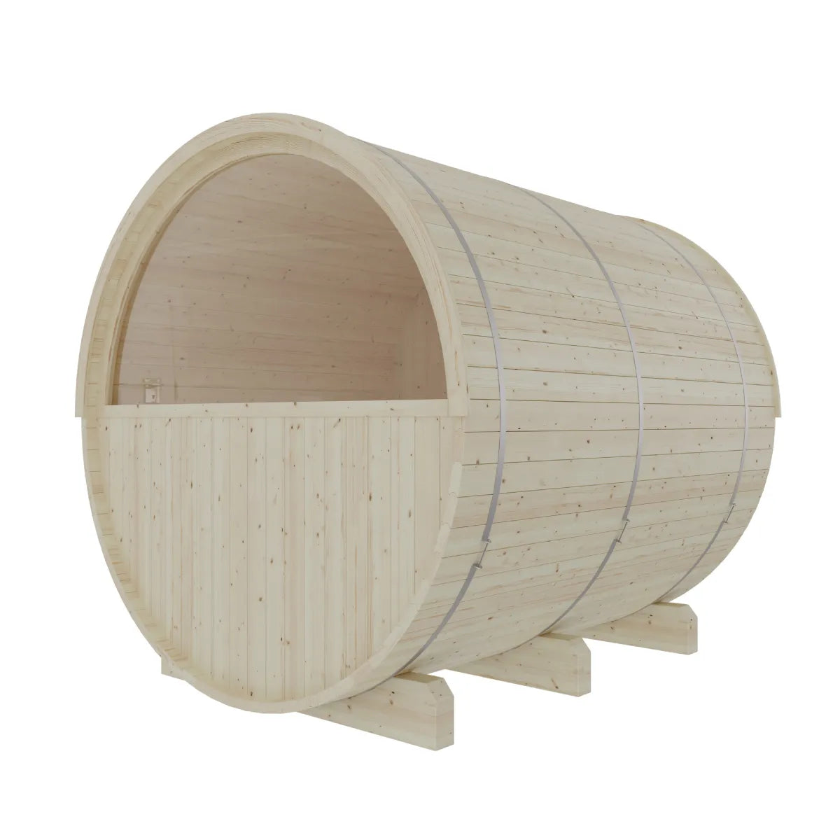 Helsinki Finnish Barrel Sauna with Terrace and WiFi Heater - 4 Person